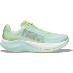 Hoka Chaussures Running Femme - Mach X - Lime Glow / Sunlit Ocean -Hoka hoka mach x womens running shoes lime glow sunlit ocean 7 1503048