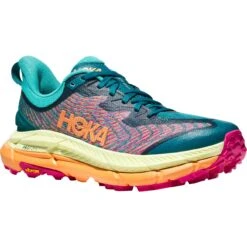 Hoka Chaussures Running Femme - Mafate Speed 4 - Deep Lake / Ceramic
