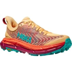 Hoka Chaussures Running Femme - Mafate Speed 4 - Impala / Flame