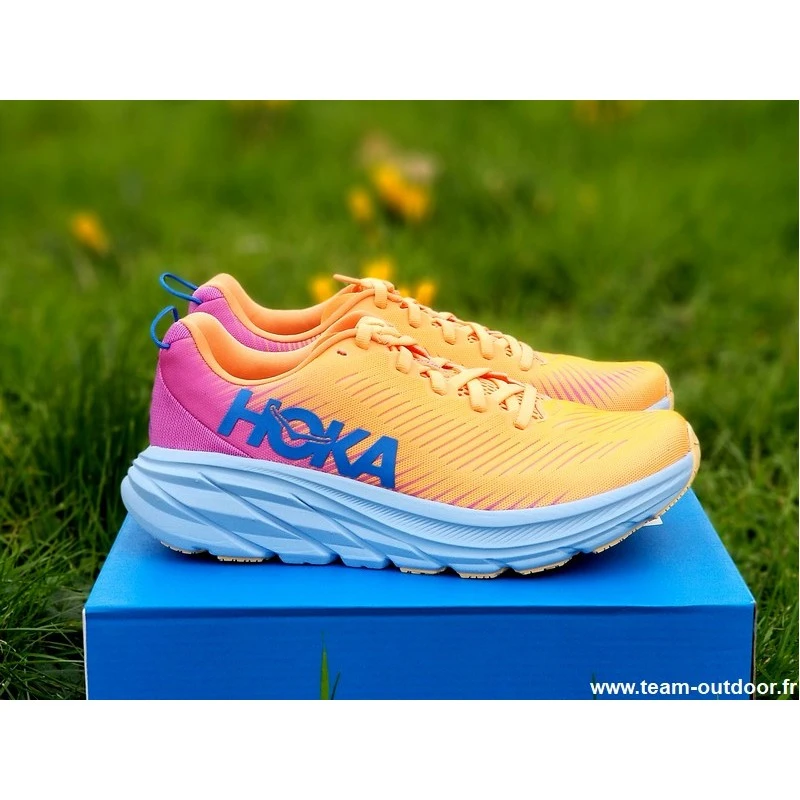 HOKA Rincon 3 Femme Mock Orange / Cyclamen 6 HOKA Rincon 3 Femme Mock Orange / Cyclamen – Image 4