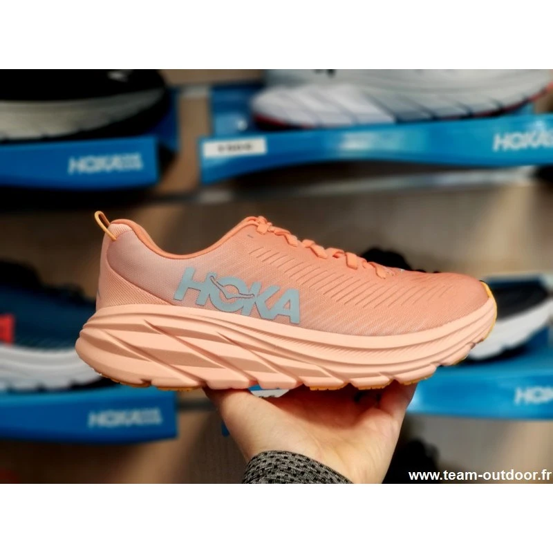 HOKA Rincon 3 Femme Shell Coral / Peach Parfait 11 HOKA Rincon 3 Femme Shell Coral / Peach Parfait – Image 10