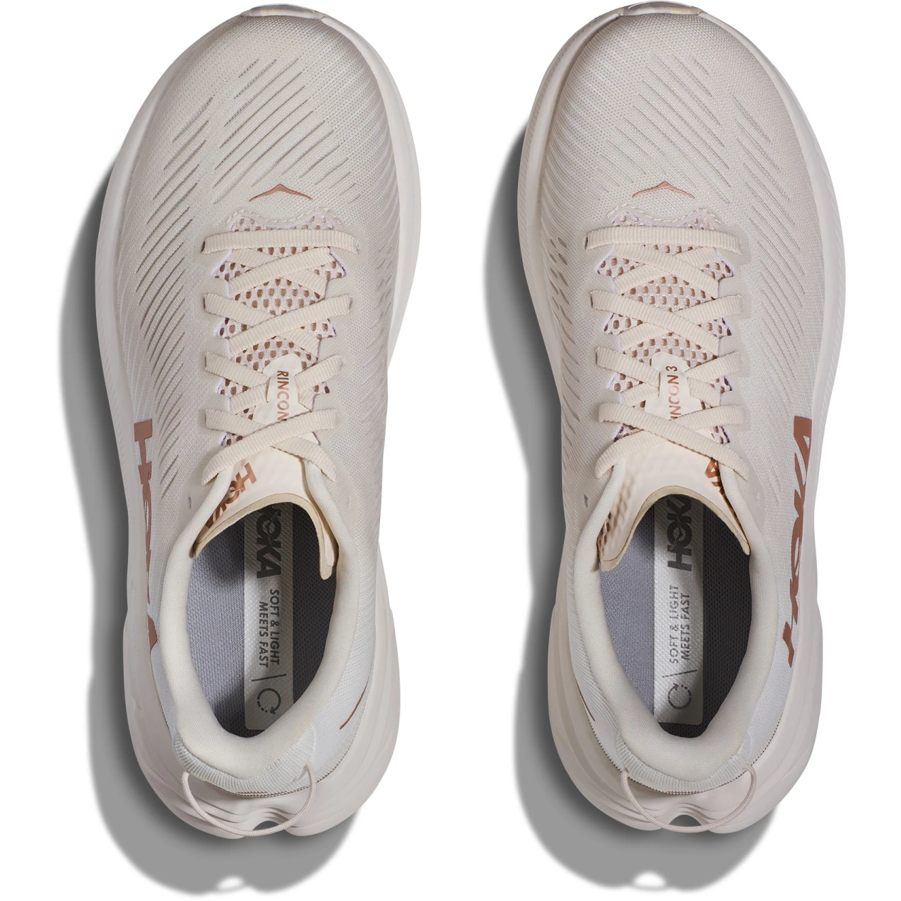 Hoka Chaussures Running Femme - Rincon 3 - Eggnog / Rose Gold 9 Hoka Chaussures Running Femme - Rincon 3 - Eggnog / Rose Gold – Image 7