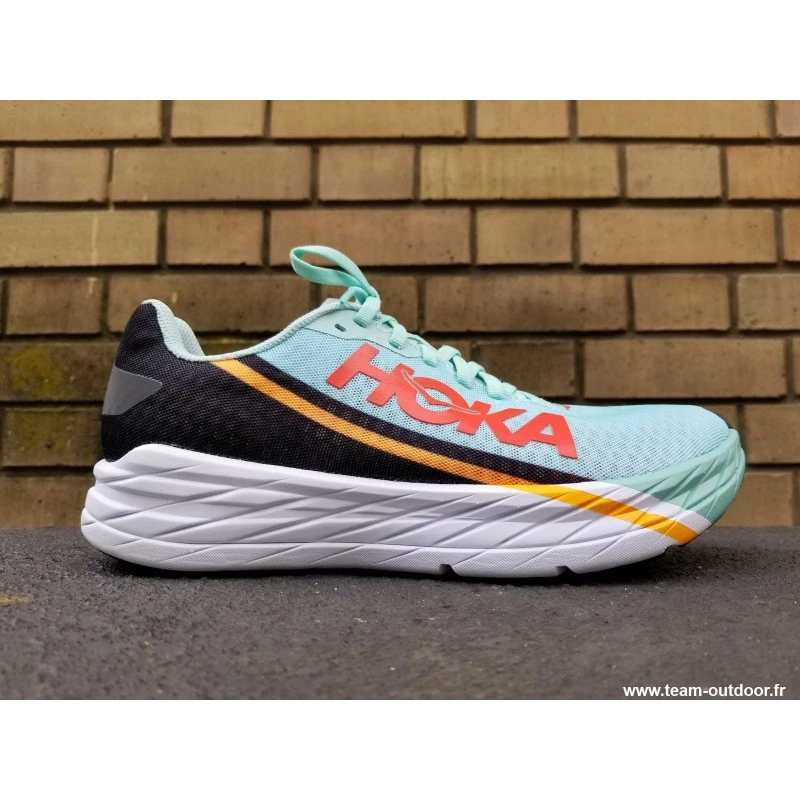 HOKA Rocket X Homme Eggshell Blue / Black 4 HOKA Rocket X Homme Eggshell Blue / Black – Image 2