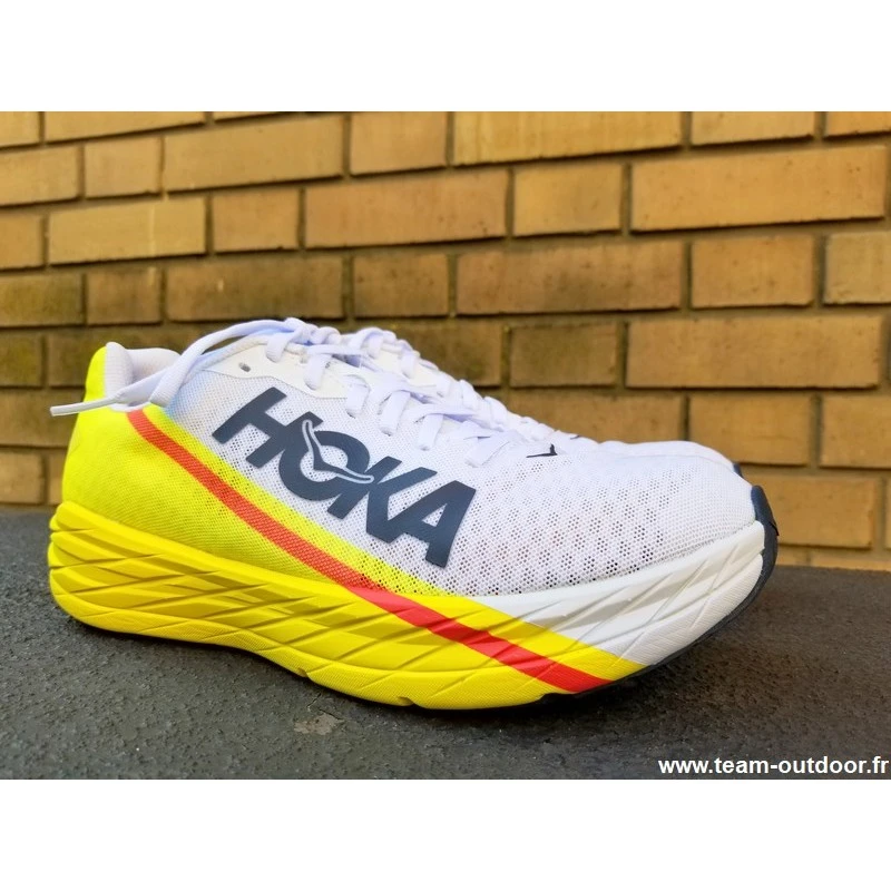 HOKA Rocket X Homme White / Evening Primrose 3 HOKA Rocket X Homme White / Evening Primrose