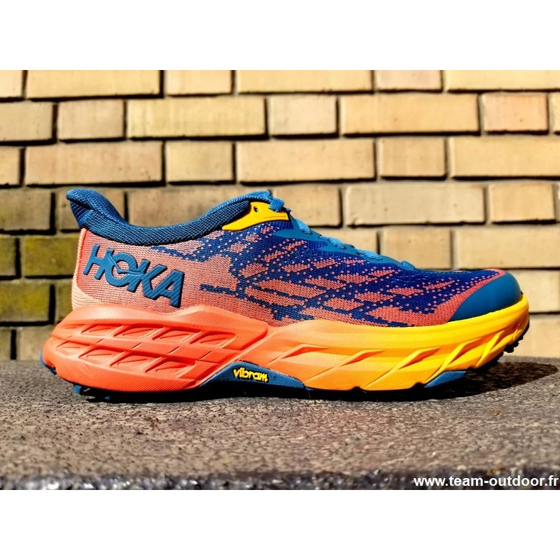 HOKA Speedgoat 5 Femme Blue Coral / Camellia 4 HOKA Speedgoat 5 Femme Blue Coral / Camellia – Image 2