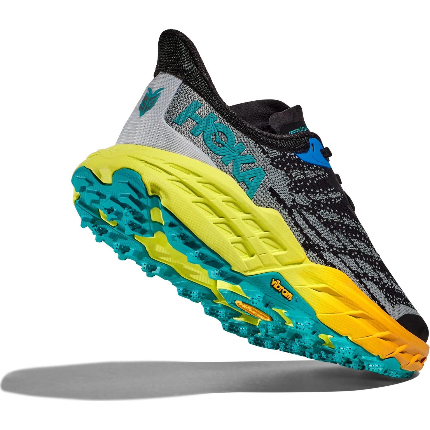 Hoka Chaussures Running Homme - Speedgoat 5 - Noir / Evening Primrose 5 Hoka Chaussures Running Homme - Speedgoat 5 - Noir / Evening Primrose – Image 3