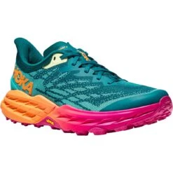 Hoka Chaussures Running Femme - Speedgoat 5 - Deep Lake / Ceramic
