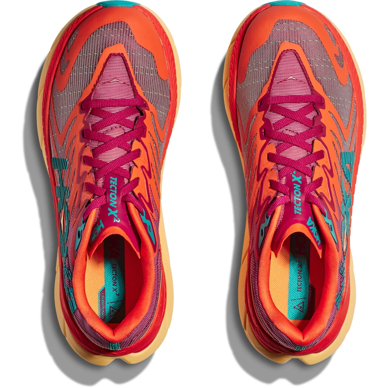 Hoka Chaussures Running Femme - Tecton X 2 - Cherrie Jubilee / Flame 5 Hoka Chaussures Running Femme - Tecton X 2 - Cherrie Jubilee / Flame – Image 3