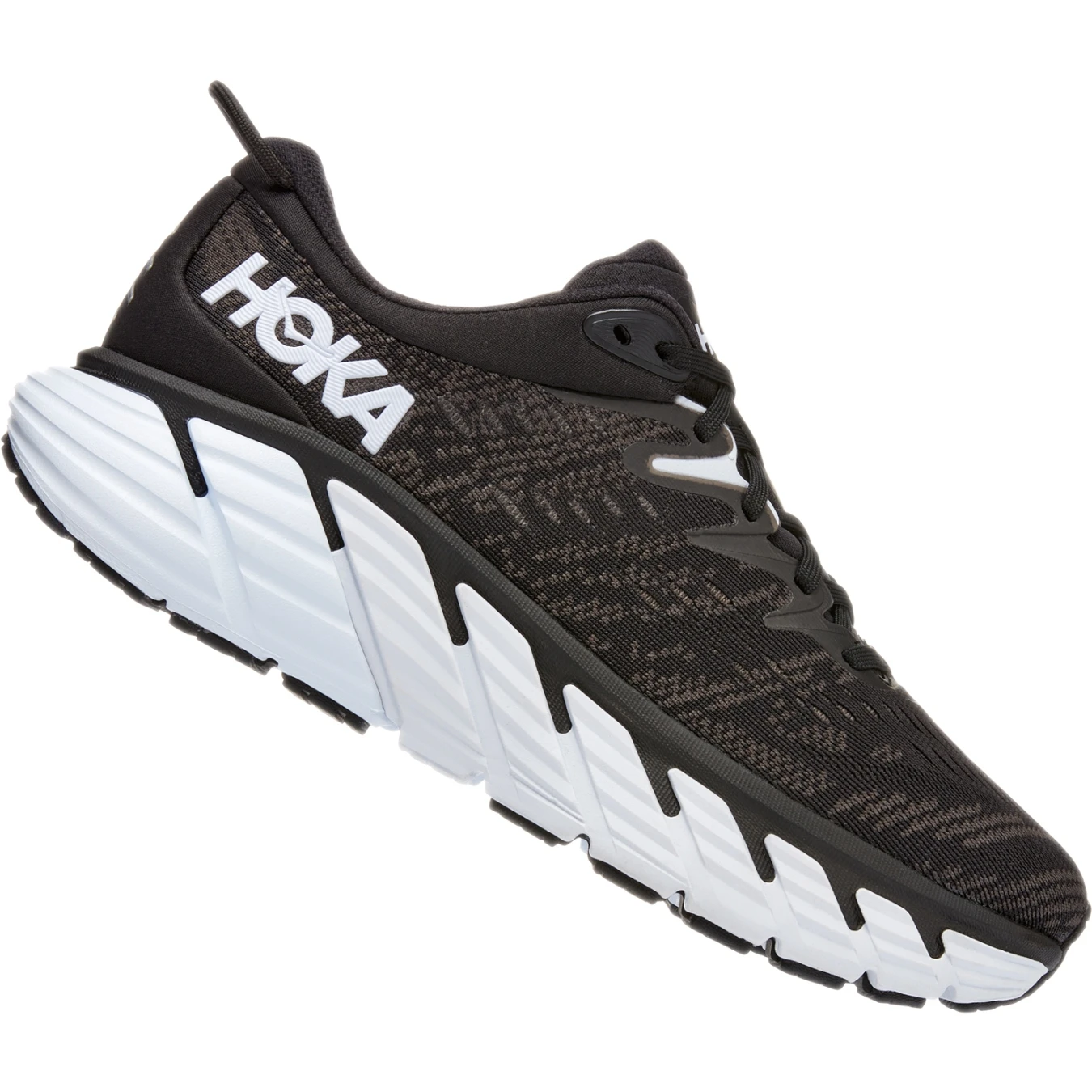 Hoka Chaussures Running Femme - Gaviota 4 Wide - Noir / Blanc 3 Hoka Chaussures Running Femme - Gaviota 4 Wide - Noir / Blanc