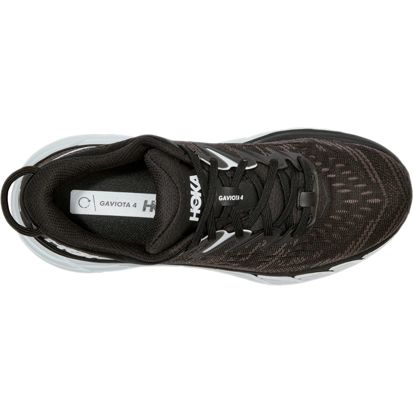 Hoka Chaussures Running Femme - Gaviota 4 Wide - Noir / Blanc 6 Hoka Chaussures Running Femme - Gaviota 4 Wide - Noir / Blanc – Image 4