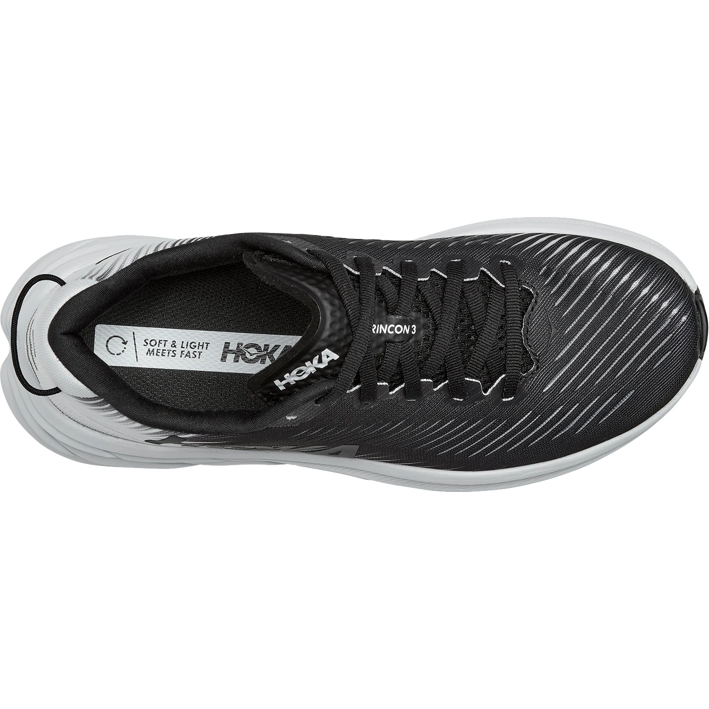 Hoka Chaussures Running - Rincon 3 Wide - Noir / Blanc 6 Hoka Chaussures Running - Rincon 3 Wide - Noir / Blanc – Image 4